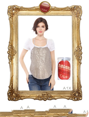 艾瑪咪純銀燙花防輻射服A80X