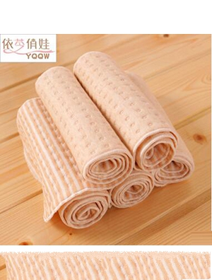 新花型不卷皺3D有機棉天然彩棉雙面布嬰兒隔尿墊寶寶防水尿布墊