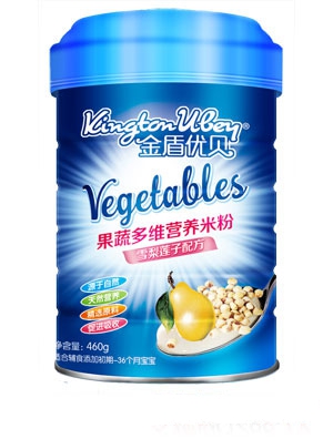 金盾優貝蘋果番茄營養米粉桶裝