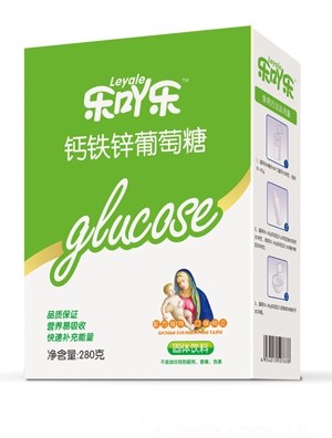 樂吖樂鈣鐵鋅葡萄糖280g盒裝