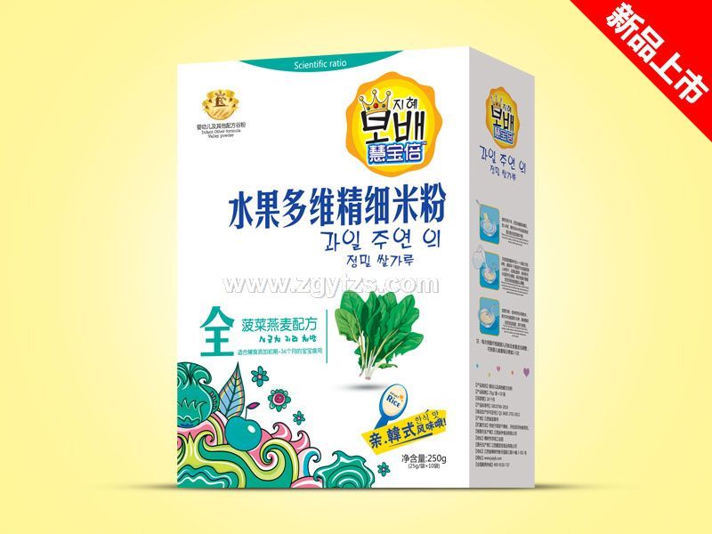 水果多維盒裝-菠菜燕麥