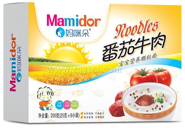 媽咪朵番茄牛肉寶寶營養顆粒面