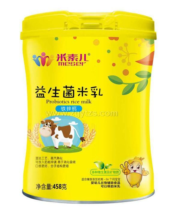 米素兒益生菌米乳-鐵鋅鈣配方聽裝