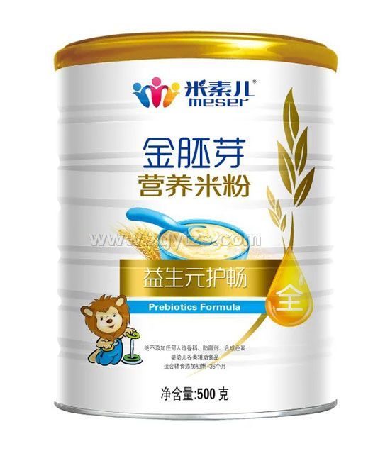 米素兒益生元護腸金胚芽營養米粉聽裝