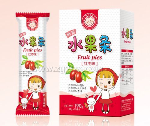 小豆丁鮮果水果條紅棗味