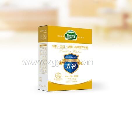 綠機五谷胡蘿卜蔬菜營養米粉盒裝