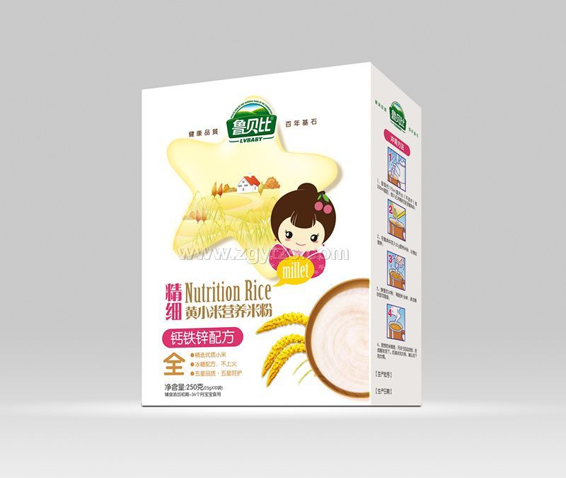 精細黃小米營養米鈣鐵鋅配方盒裝