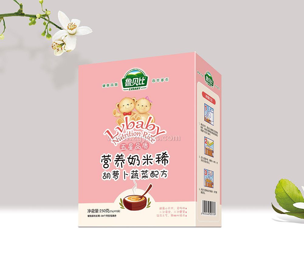 營養奶米稀胡蘿卜蔬菜配方盒裝