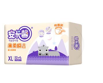 安卡馨薄柔瞬潔紙尿褲大包XL52+4