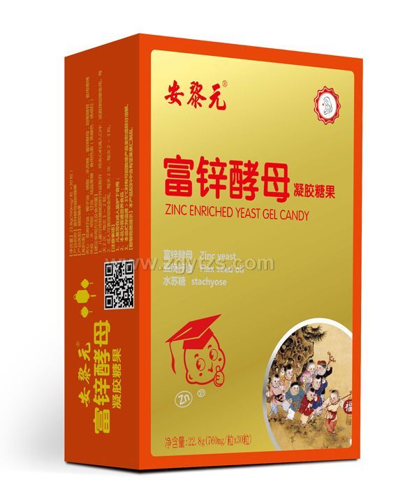 安黎元富鋅酵母凝膠糖果