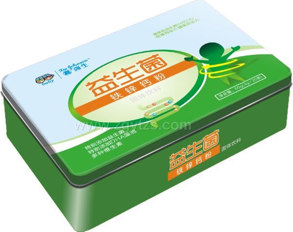 鑫強(qiáng)生-益生菌鐵鋅鈣粉-鐵盒