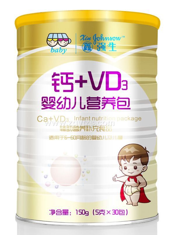 鑫強生-鈣+VD3嬰幼兒營養 罐裝