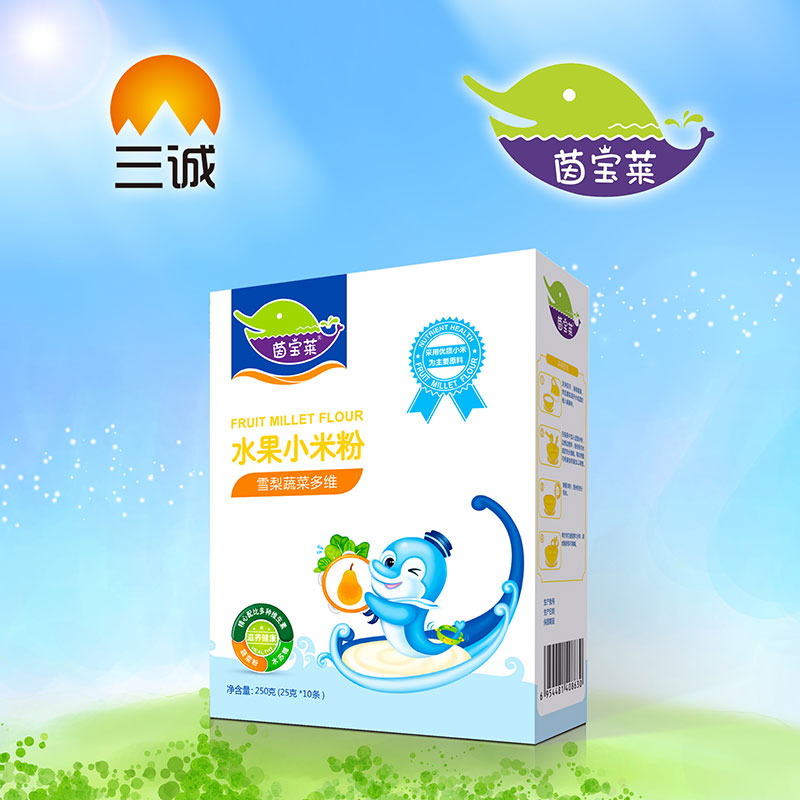 茵寶萊水果小米粉雪梨蔬菜多維盒裝