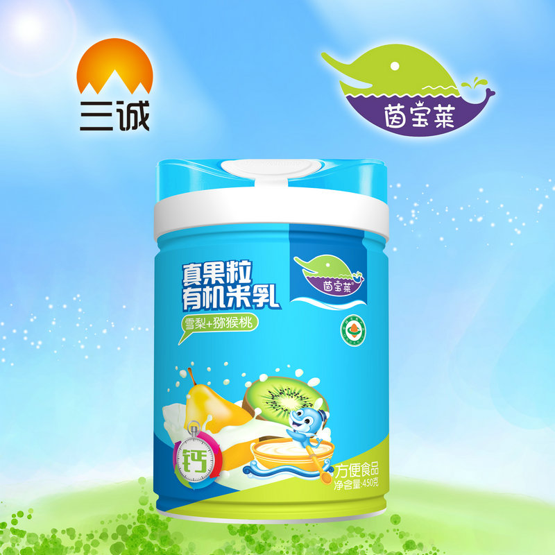 茵寶萊真果粒有機米乳蘋果獼猴桃