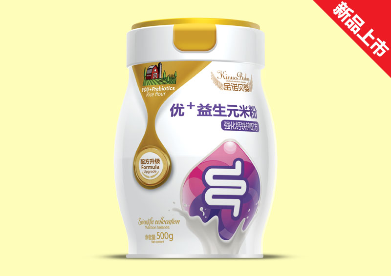 金諾貝嬰益生元優(yōu)益生元米粉方益生元強(qiáng)化鈣鐵鋅配方桶裝