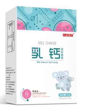 健優(yōu)仙乳鈣凝膠糖果豎盒