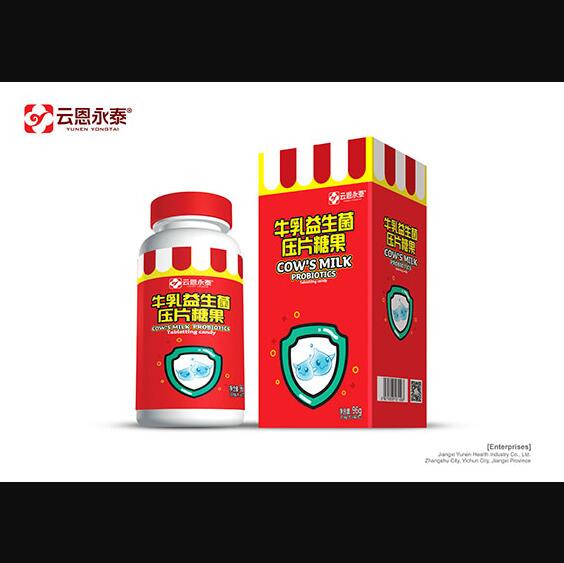 云恩永泰牛乳益生菌壓片糖果