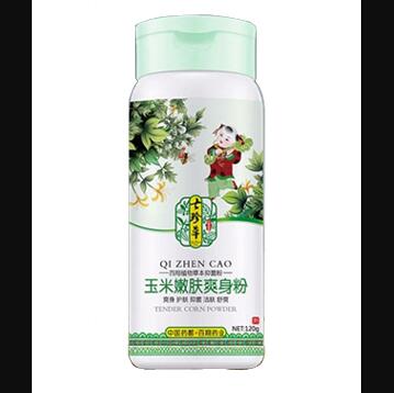 七珍草玉米嫩膚爽身粉