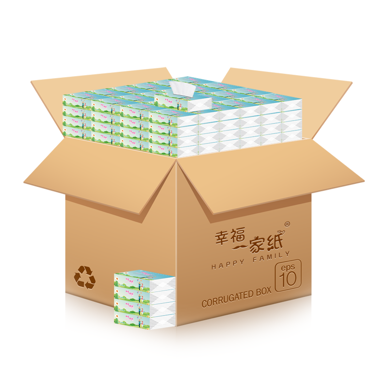 幸福一家紙原竹面巾紙