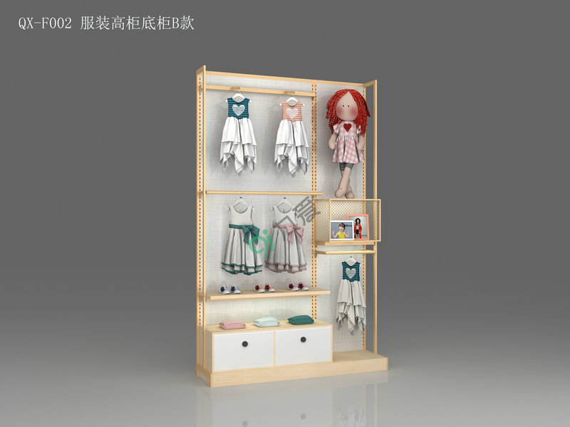 九愛道具清新風系列QX-F002 服裝高柜底柜B款