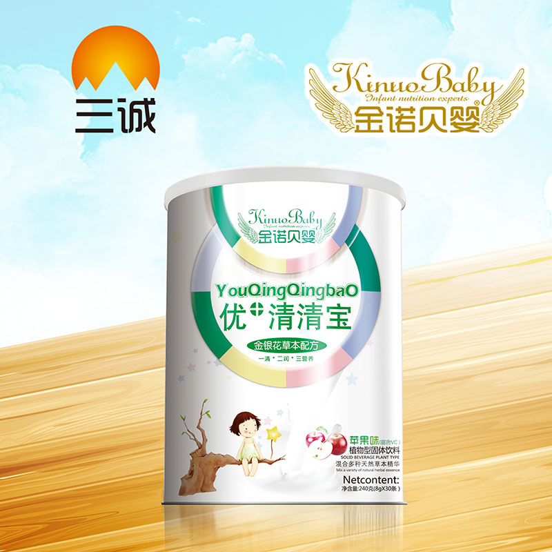 金諾貝嬰優清清寶金銀花草本配方桶裝