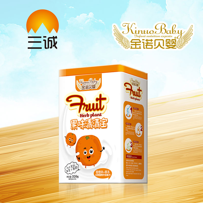 金諾貝嬰果味清清寶香橙味