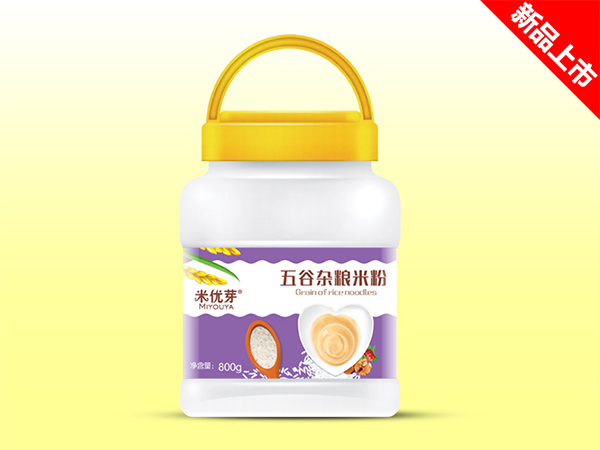 透明桶五谷雜糧米粉