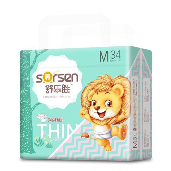 舒樂勝環腰嬰兒紙尿褲小包M34