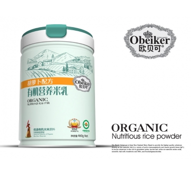 歐貝可有機營養(yǎng)米乳胡蘿卜配方(聽裝)