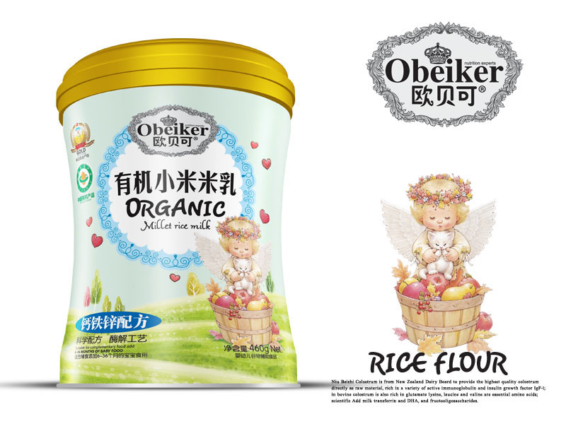 歐貝可有機(jī)小米米乳鈣鐵鋅配方