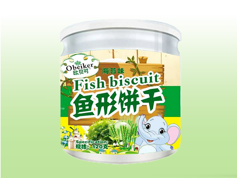 歐貝可海苔味魚形餅干