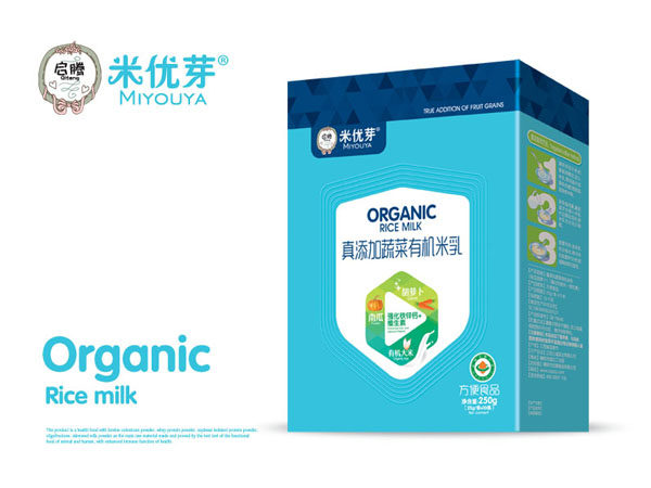 啟騰真添加蔬菜有機(jī)米乳盒裝