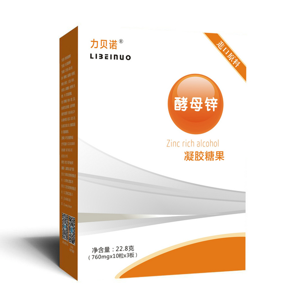 力貝諾酵母鋅凝膠糖果