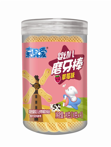 嘉貝愛(ài)草莓味磨牙棒