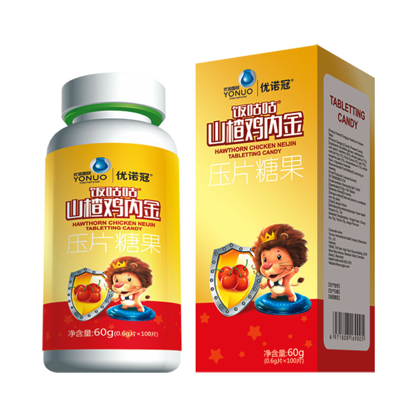 優(yōu)諾冠山楂雞內(nèi)金壓片糖果