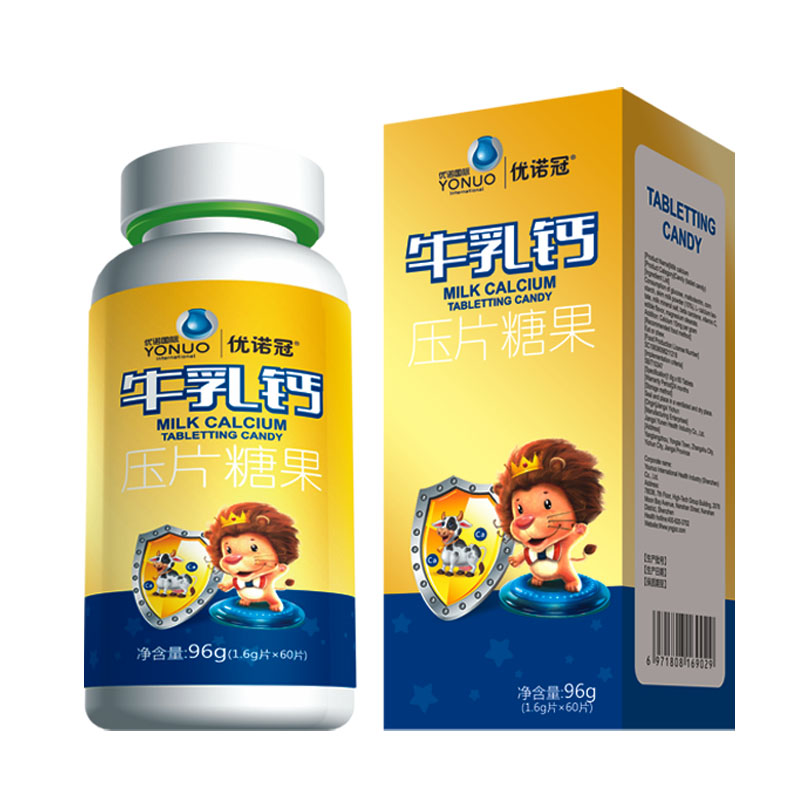 優諾冠牛乳鈣壓片糖果