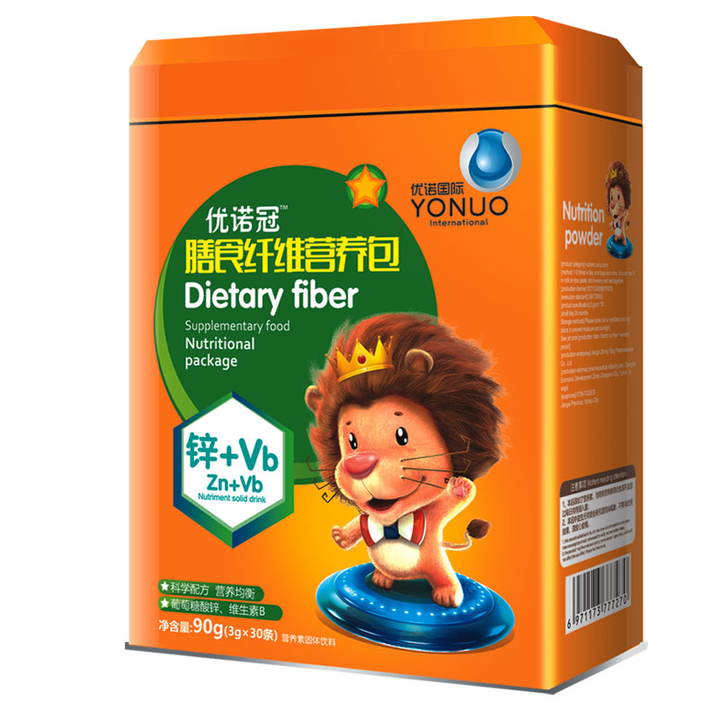 優(yōu)諾冠膳食纖維鋅營養(yǎng)包