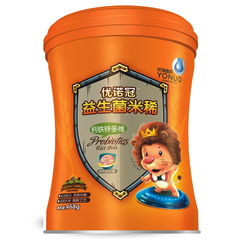 優(yōu)諾冠鈣鐵鋅多維益生菌米稀