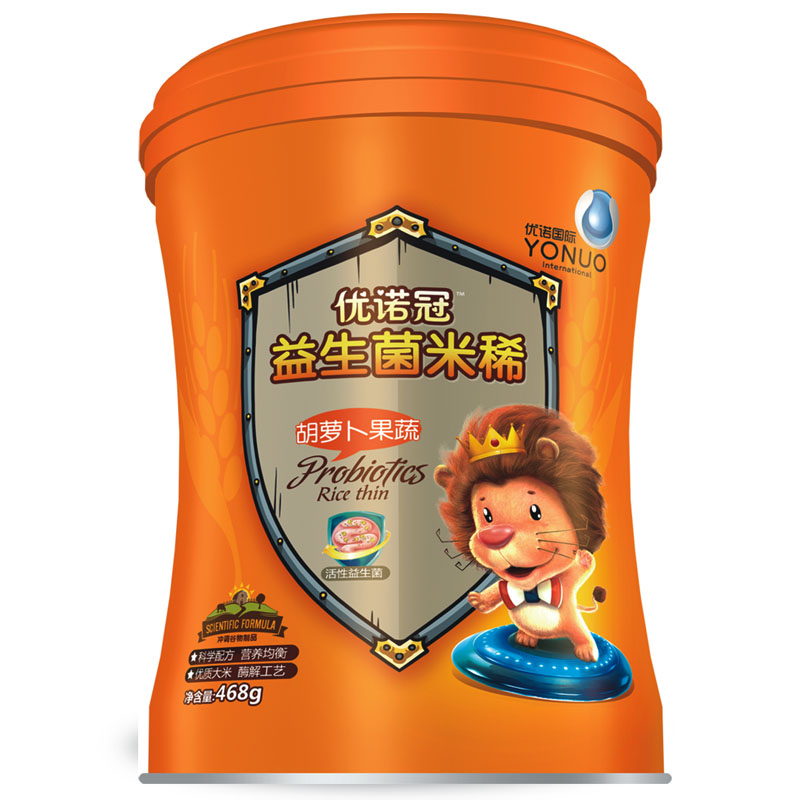 優諾冠胡蘿卜果蔬益生菌米稀