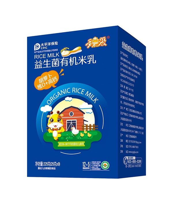 多嘉愛-益生菌有機(jī)米乳(胡蘿卜+VD+高鈣)