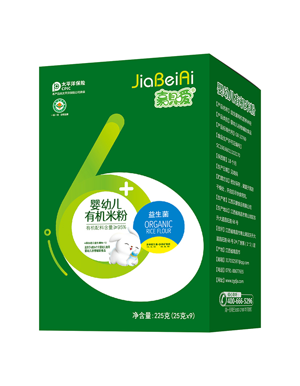 嘉唄愛(ài)有機(jī)米粉盒裝-益生菌