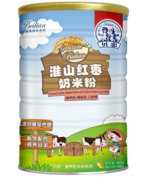 貝戀淮山紅棗奶米粉聽裝