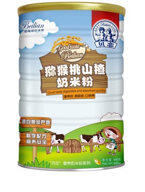 貝戀獼猴桃山楂奶米粉聽裝