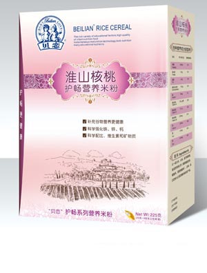 貝戀淮山核桃護暢營養(yǎng)米粉