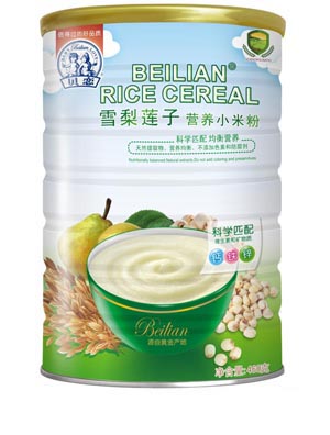 貝戀雪梨蓮子營養(yǎng)小米粉聽裝