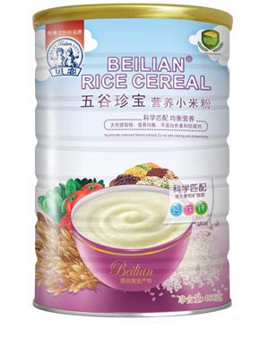 貝戀五谷珍寶營養(yǎng)小米粉聽裝
