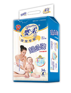 寶寶專家超級(jí)薄嬰兒紙尿褲L碼34片