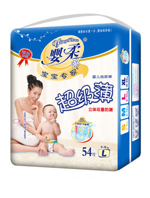 寶寶專家超級(jí)薄嬰兒紙尿褲L碼54片