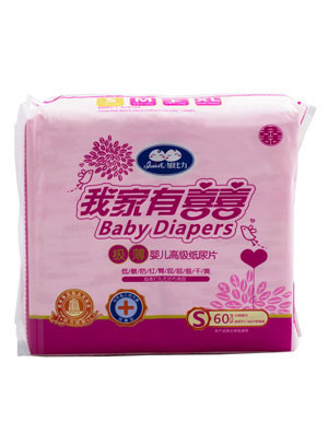 加比力我家有喜極薄嬰兒高級紙尿片S碼60片