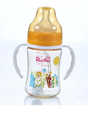 樂起180mlPPSU防滑奶瓶黃色